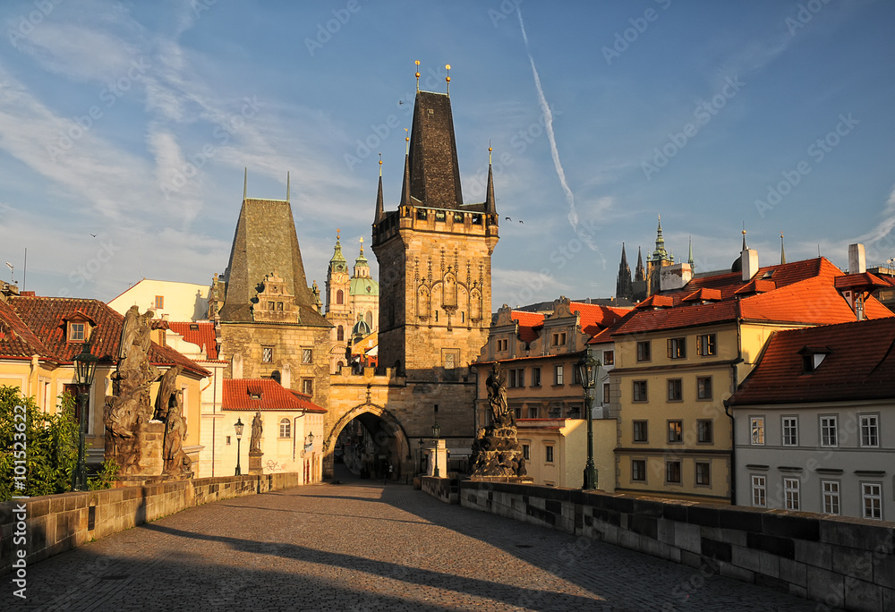 Old City of Prague view early in the morning