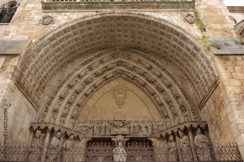 door of La Asunción Cathedral, el Burgo de Osma, Soria province