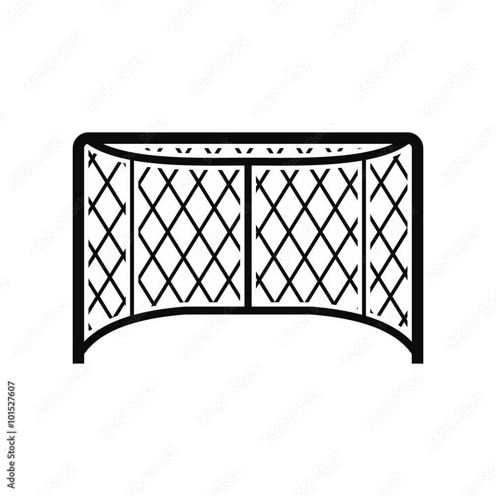 Fotografie Hockey gates black simple icon