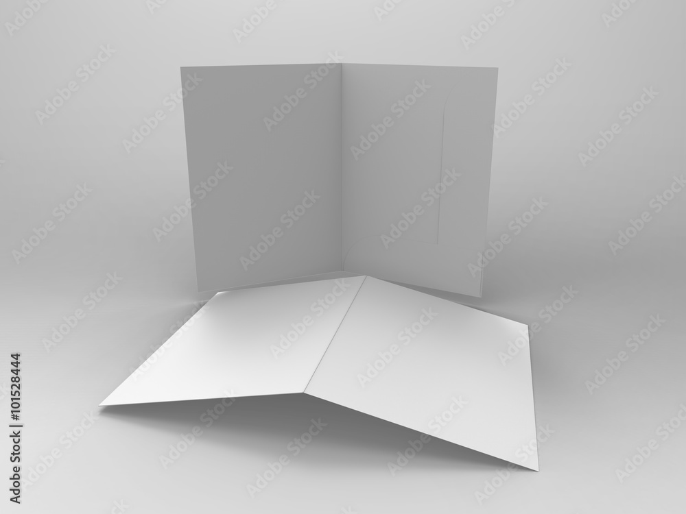Branding Stationary 3D Render Folder Branding Stationary 3D Render Folder