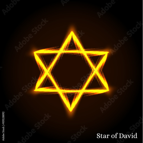 The Star Of David. The Shield Of David. Hexagram. 