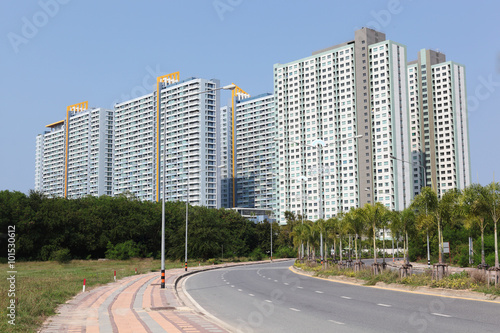 Modern condominium building