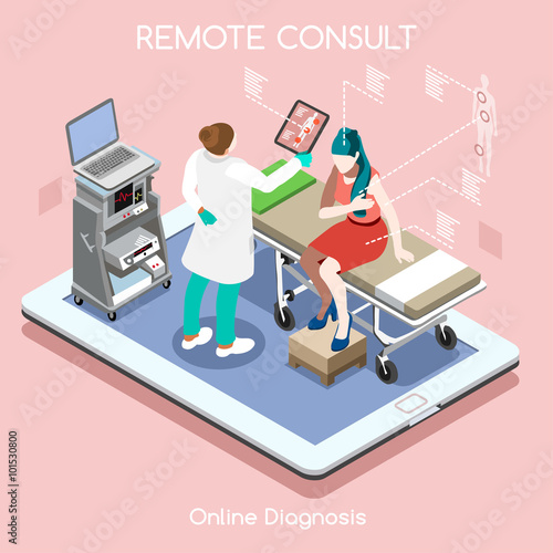 Remote Doctor 02 People Isometric