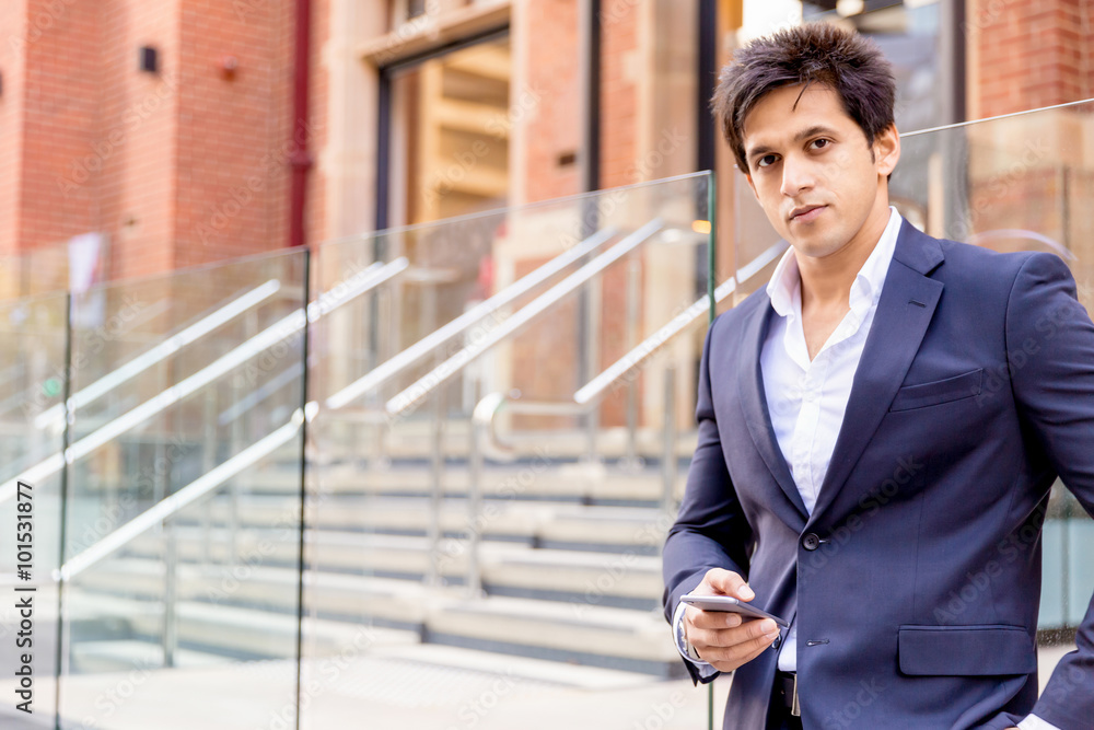 Portrait of confident businessman outdoors Portrait of confident businessman outdoors