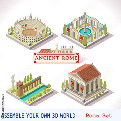 Roman 04 Tiles Isometric