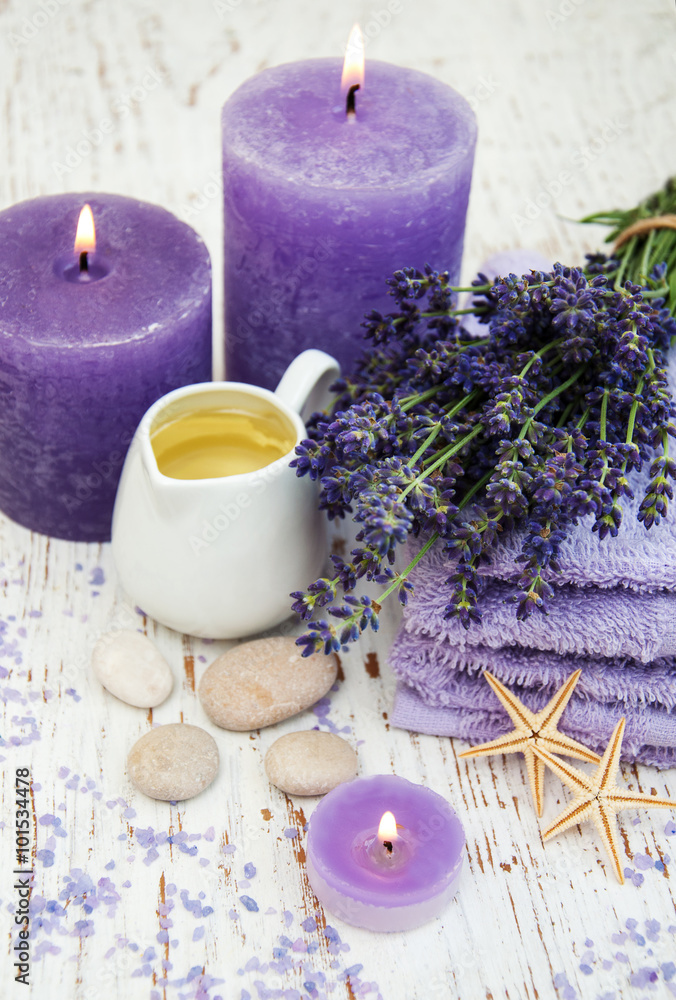 Lavender with essencial oil Lavender with essencial oil
