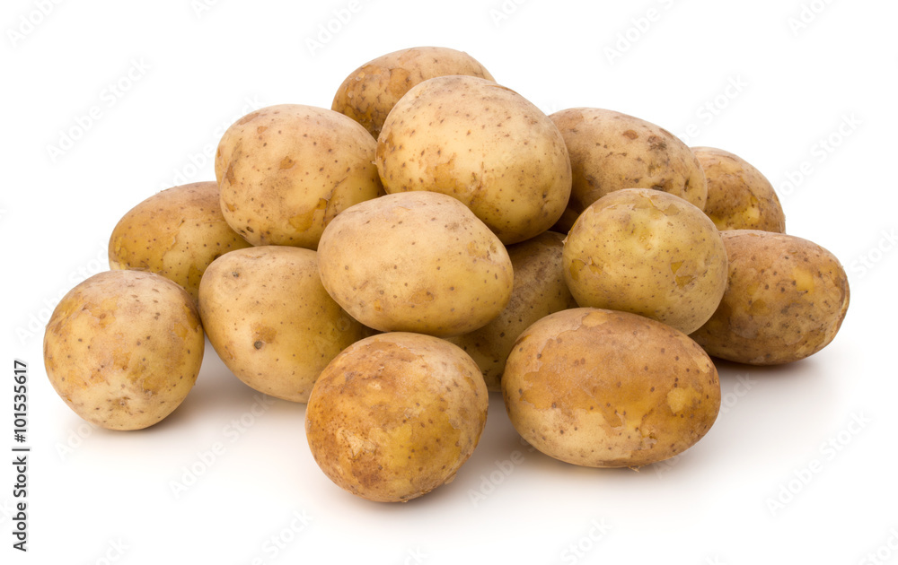 new potato tuber isolated on white background cutout new potato tuber isolated on white background cutout