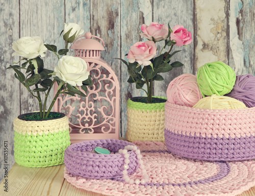  Knitted Decor Ideas for home