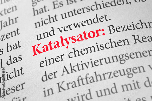 Wörterbuch mit dem Begriff Katalysator