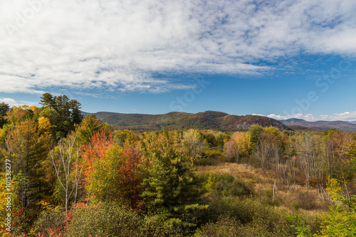 Colorful Autumn landscape in White mountain National forest, New Hampshire