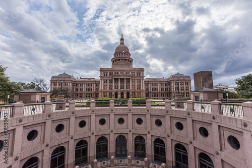 Texas state capital building in cloudy day, Austin