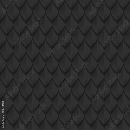 Black dragon scales seamless background texture