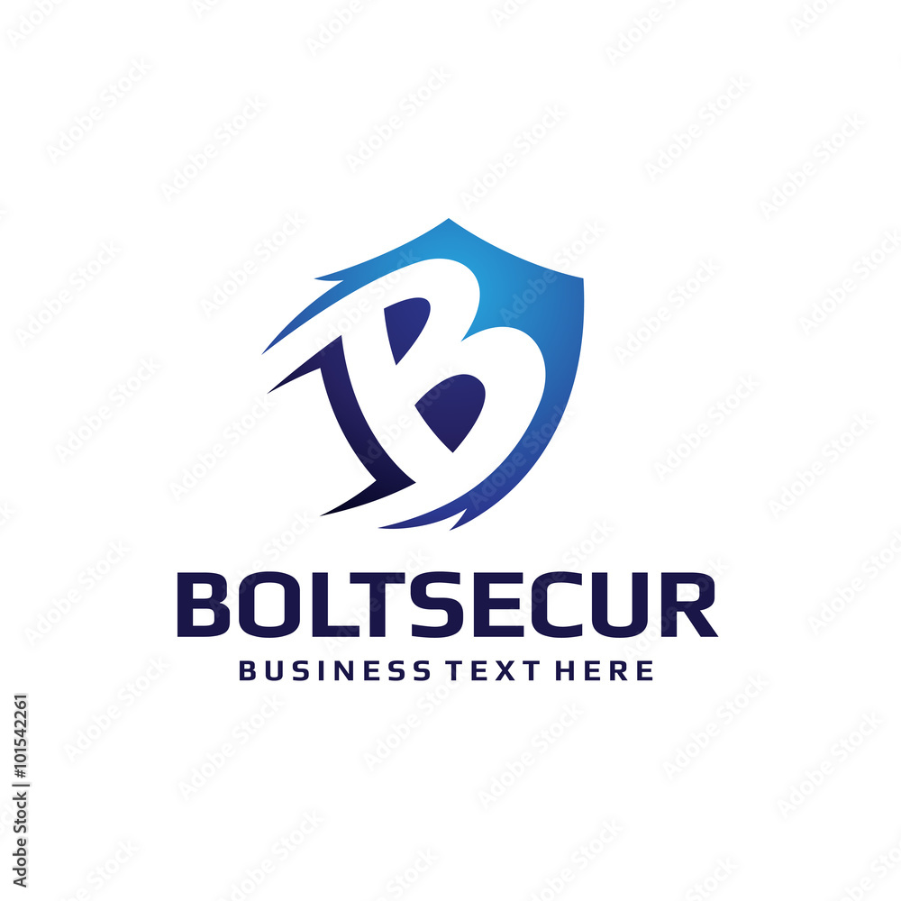 Security Shield Letter B Logo