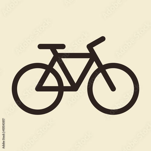 Bicycle icon. Bike symbol