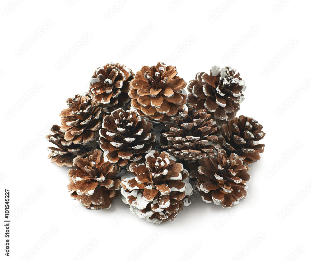 Pile of decorational cones isolated Pile of decorational cones isolated