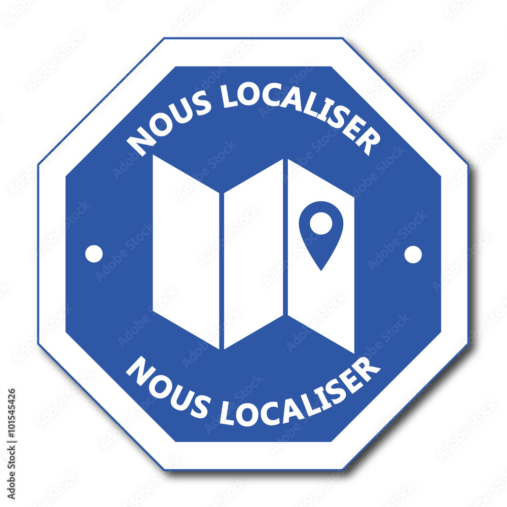 Logo nous localiser. Stock Vector | Adobe Stock