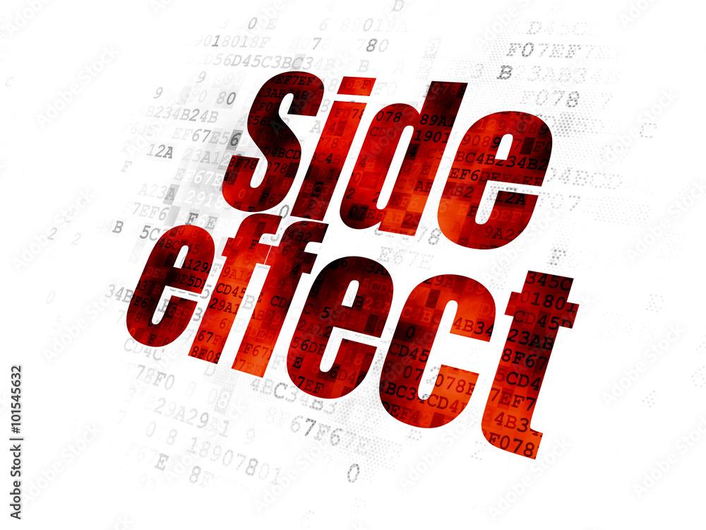 Fotografie Healthcare concept: Side Effect on Digital background