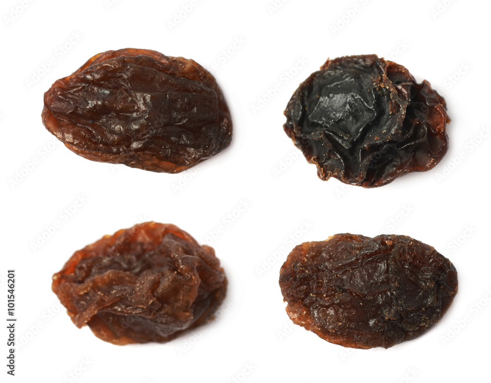 Single raisin isolated Single raisin isolated