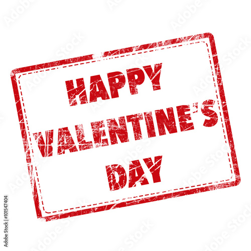 Happy Valentine's Day stamp...