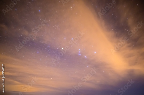 night starry sky landscape