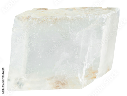 Photos transparent iceland spar mineral stone isolated