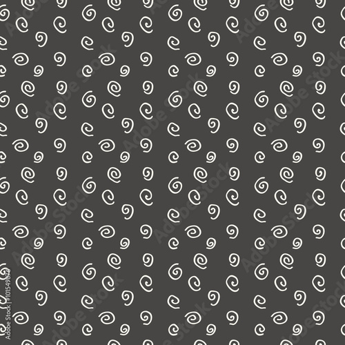 Modern seamless pattern spirals