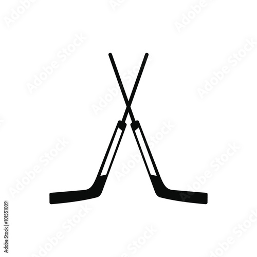 Two crossed hockey sticks icon