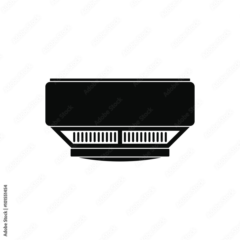 Smoke detector black simple icon Smoke detector black simple icon