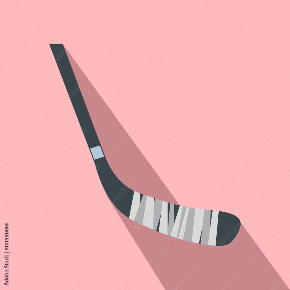 Fotografie Hockey stick flat icon