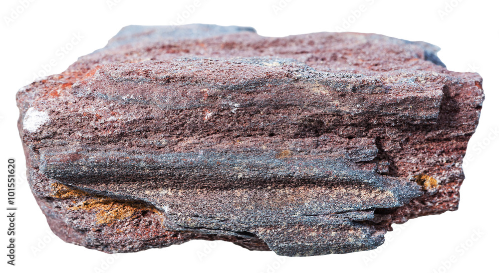 ferruginous quartzite (jaspillite) mineral stone