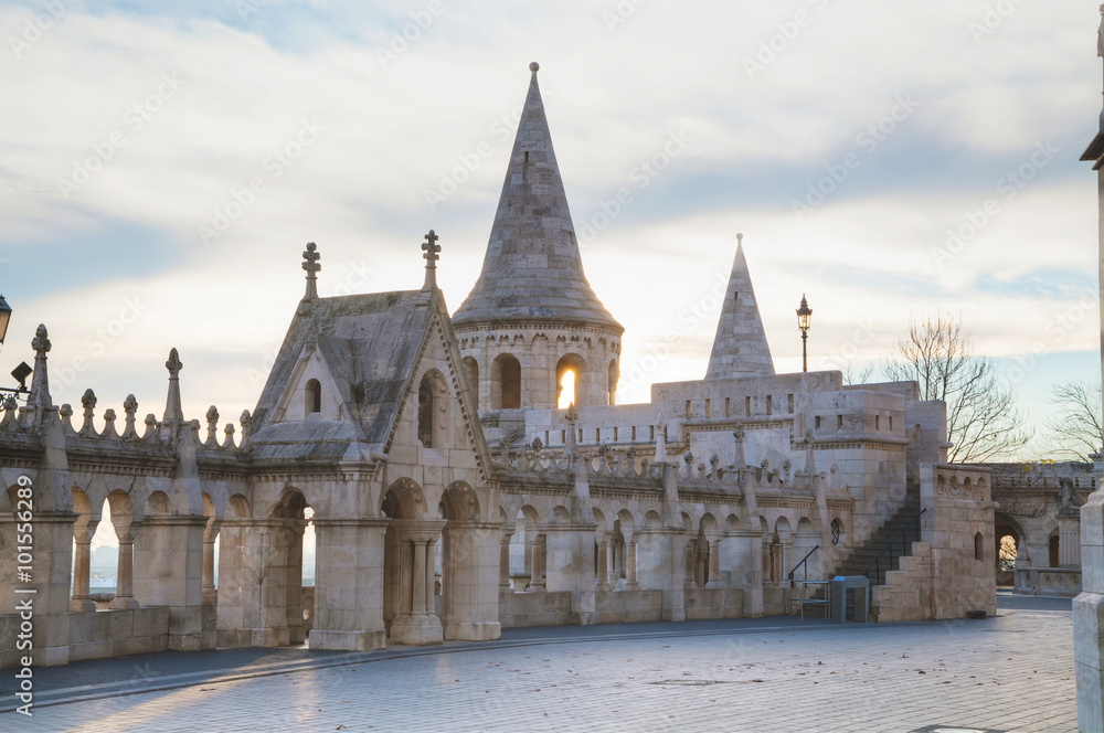 Fisherman bastion in Budapest, Hungary