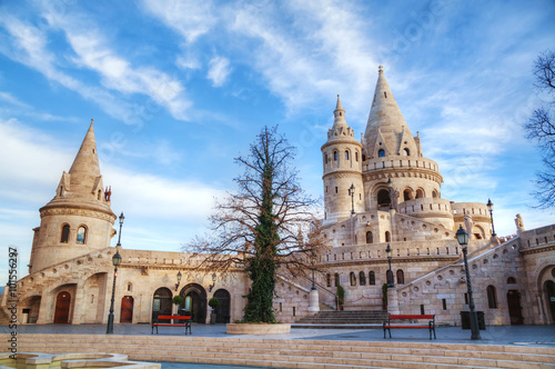 Obraz na płótnie Fisherman bastion in Budapest, Hungary w salonie