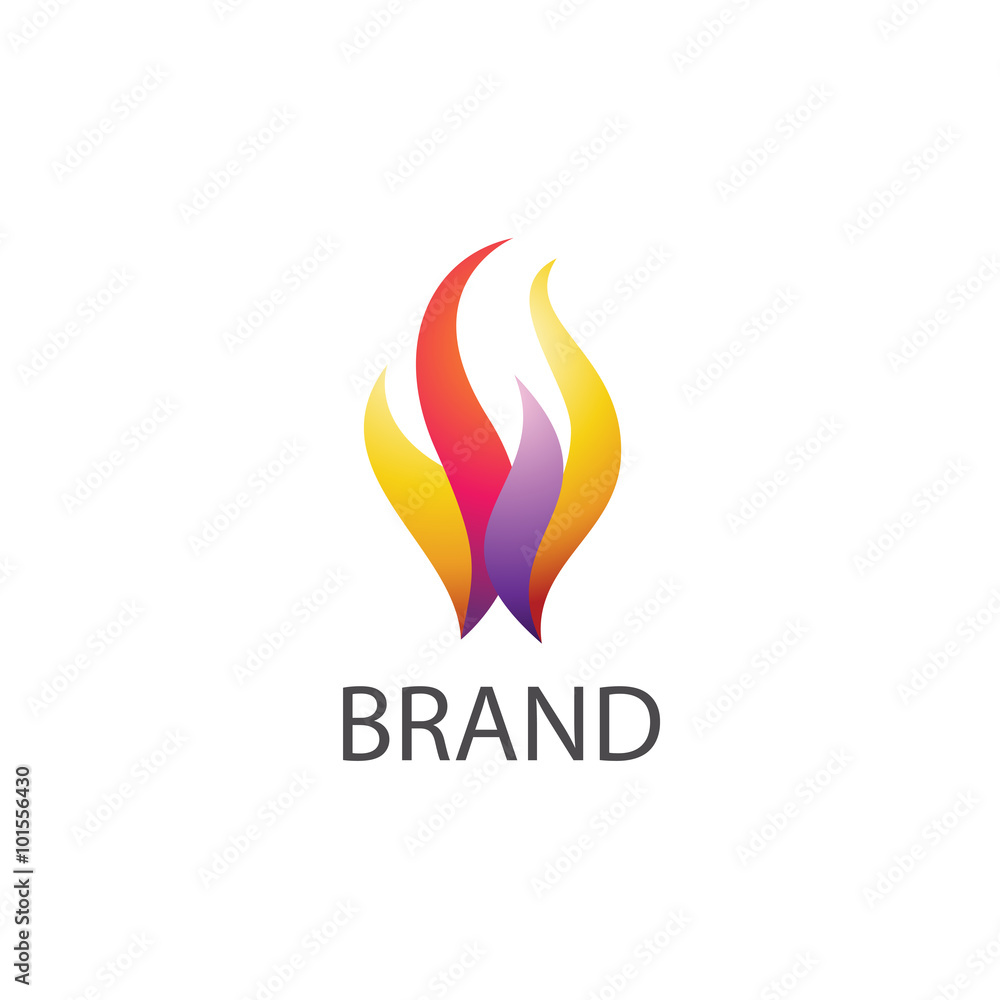 Abstract Color Fire Logo Abstract Color Fire Logo