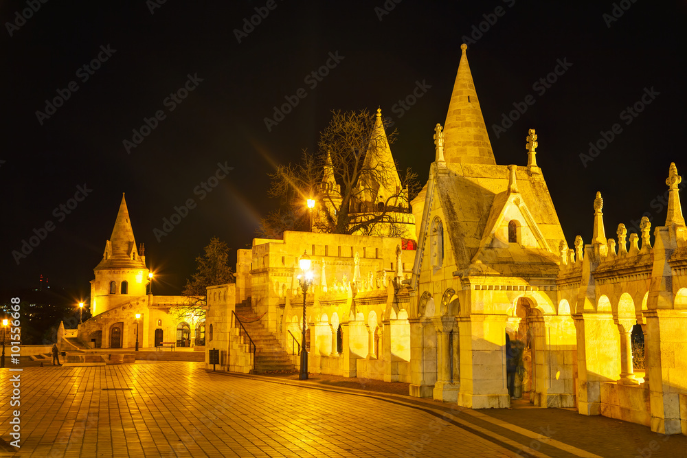 Fisherman bastion in Budapest, Hungary
