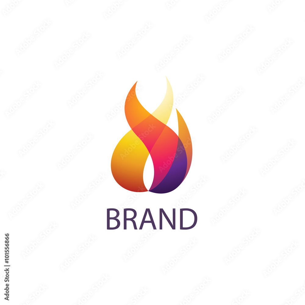 Abstract Color Fire Logo Abstract Color Fire Logo