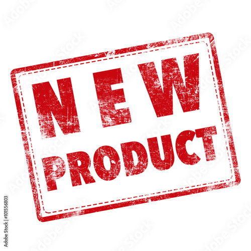 stamp word "new product" in...