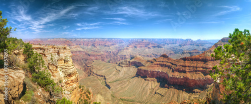 Scenic panoramic overview of the Grand Canyon