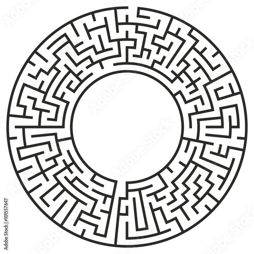 Circle Maze Vector