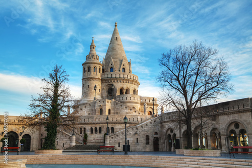 Obraz na płótnie Fisherman bastion in Budapest, Hungary w salonie