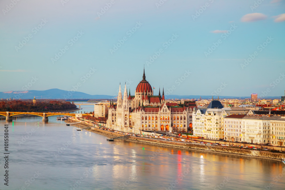 Parliament building in Budapest, Hungary