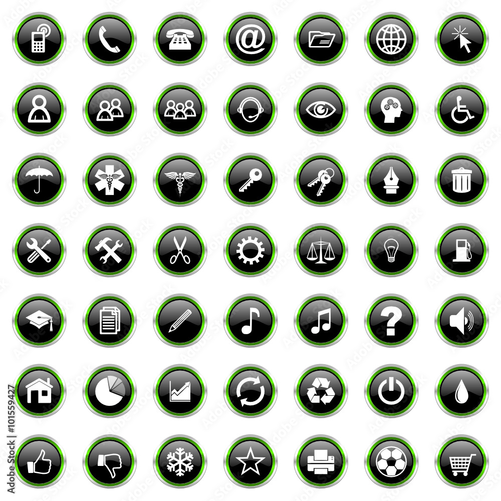 internet vector icons set 