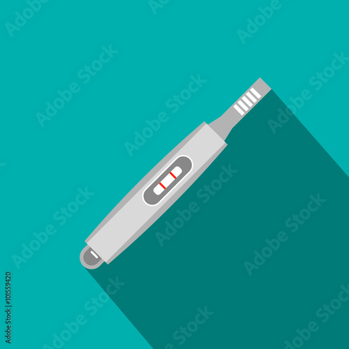 Electronic thermometer flat icon 