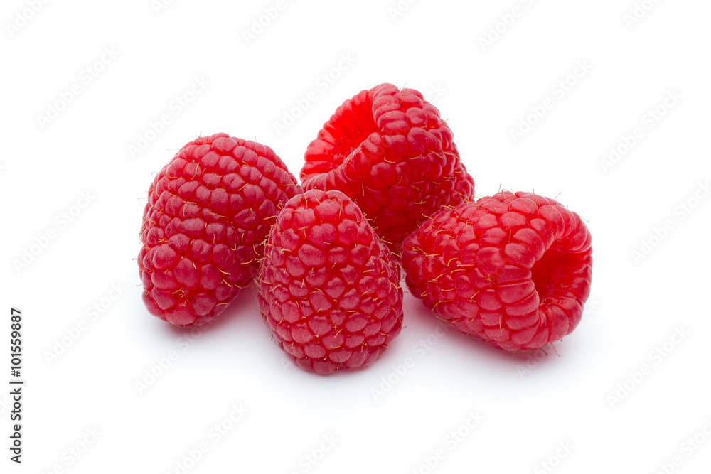 Raspberry isolated on the white background. Raspberry isolated on the white background.