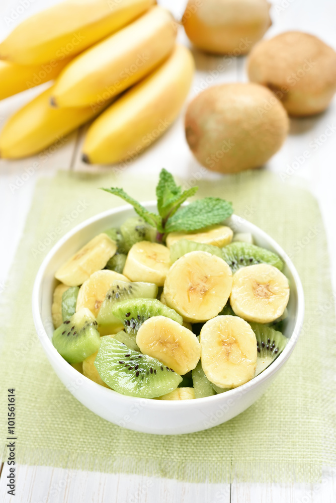 Fruit salad with kiwi and banana Fruit salad with kiwi and banana