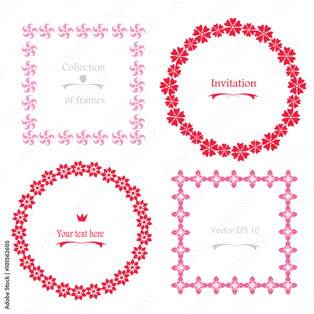 Cirkle white and pink | Greeting Card