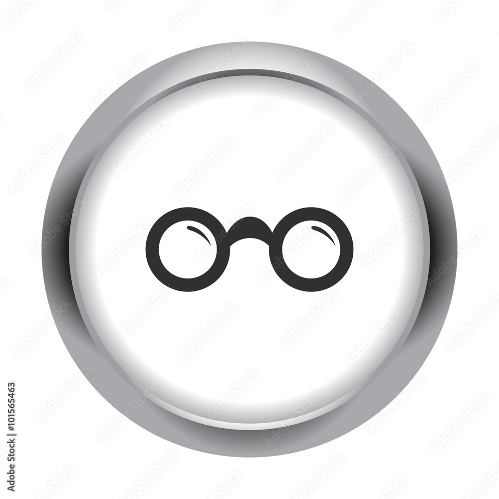 Binocular simple icon on colorful background Binocular simple icon on colorful background