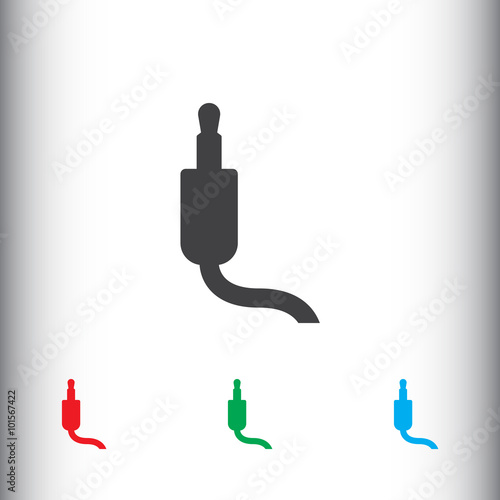 Jack audio cable icon