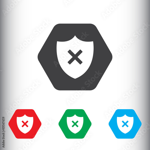 Shield remove icon
