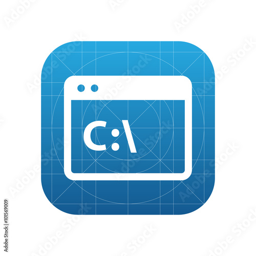 Plakat w ramie Command line icon