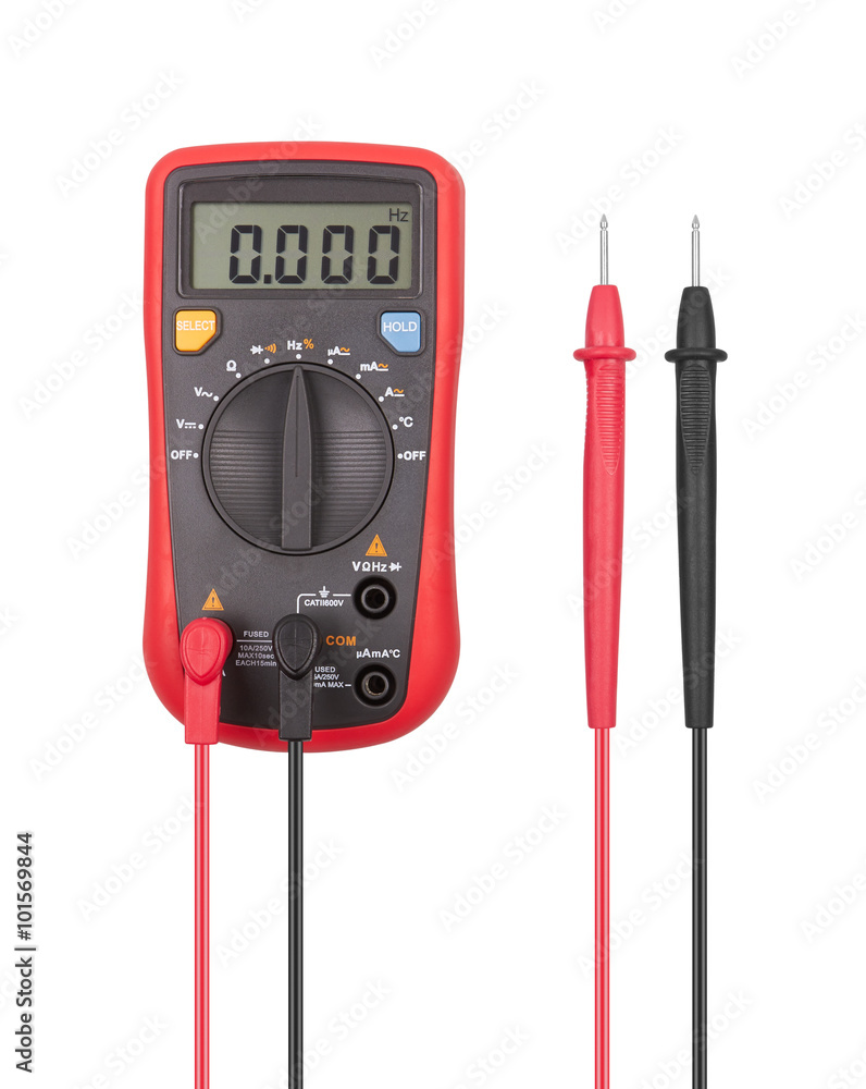 Foto Digital multimeter isolated